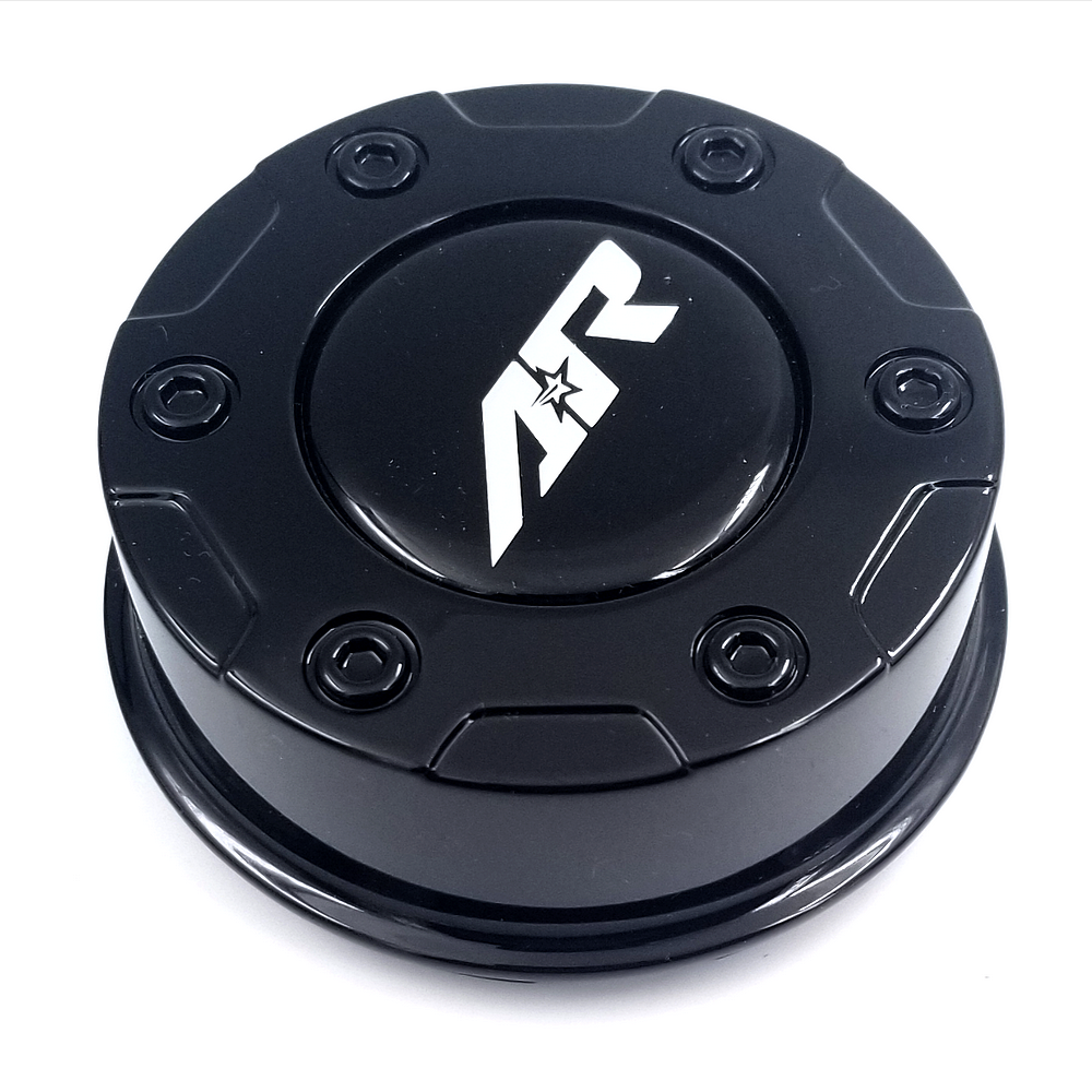 American Racing - AR CAP 3.26'' BLACK SNAP IN AR LOGO
