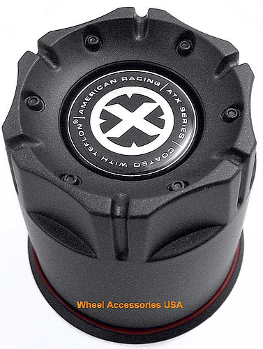 American Racing - AR CAP 3.27'' T-BLK PUSH THRU PLASTIC