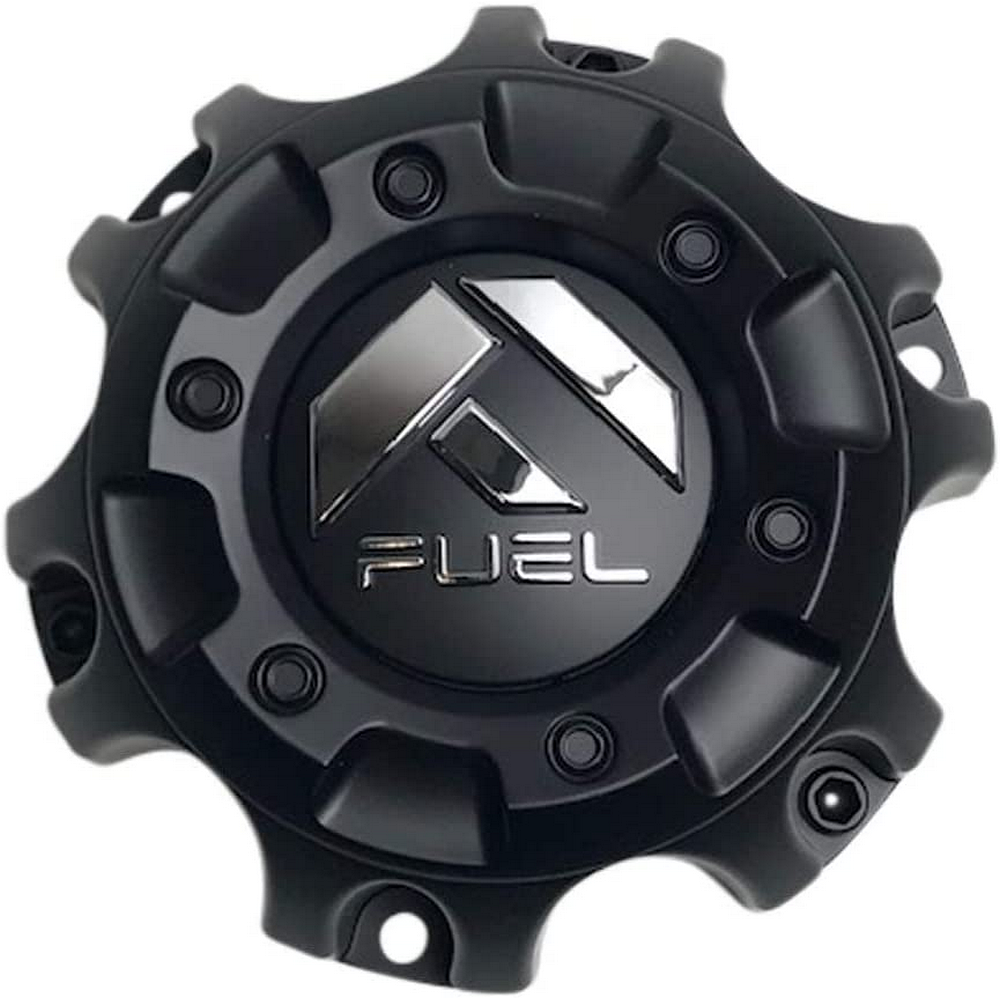 Fuel 1PC - FUEL MATTE BLACK 6 LUG CAP-SHORT (1.35")