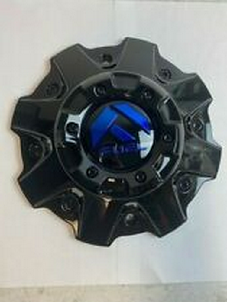 Fuel 1PC - FUEL MATTE BLACK CAP RED LOGO - 5/6 LUG