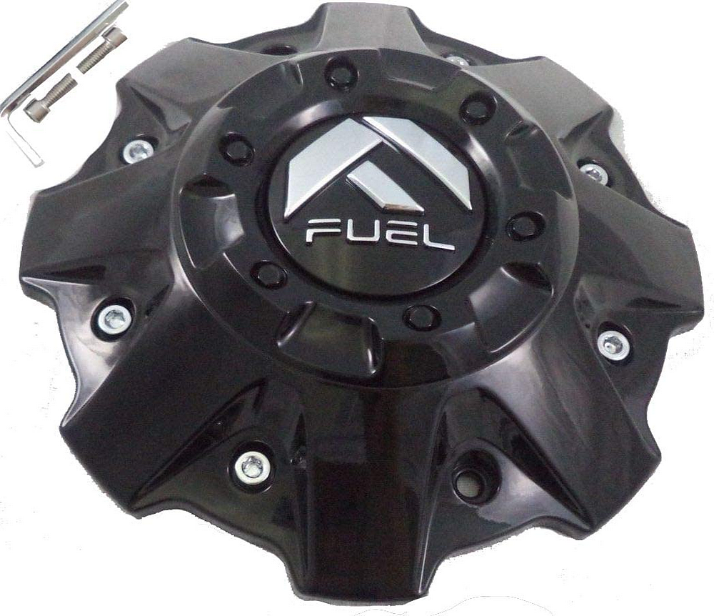 Fuel 1PC - FUEL 5/6 LUG GL-BLK CAP (FLAT BOTTOM)