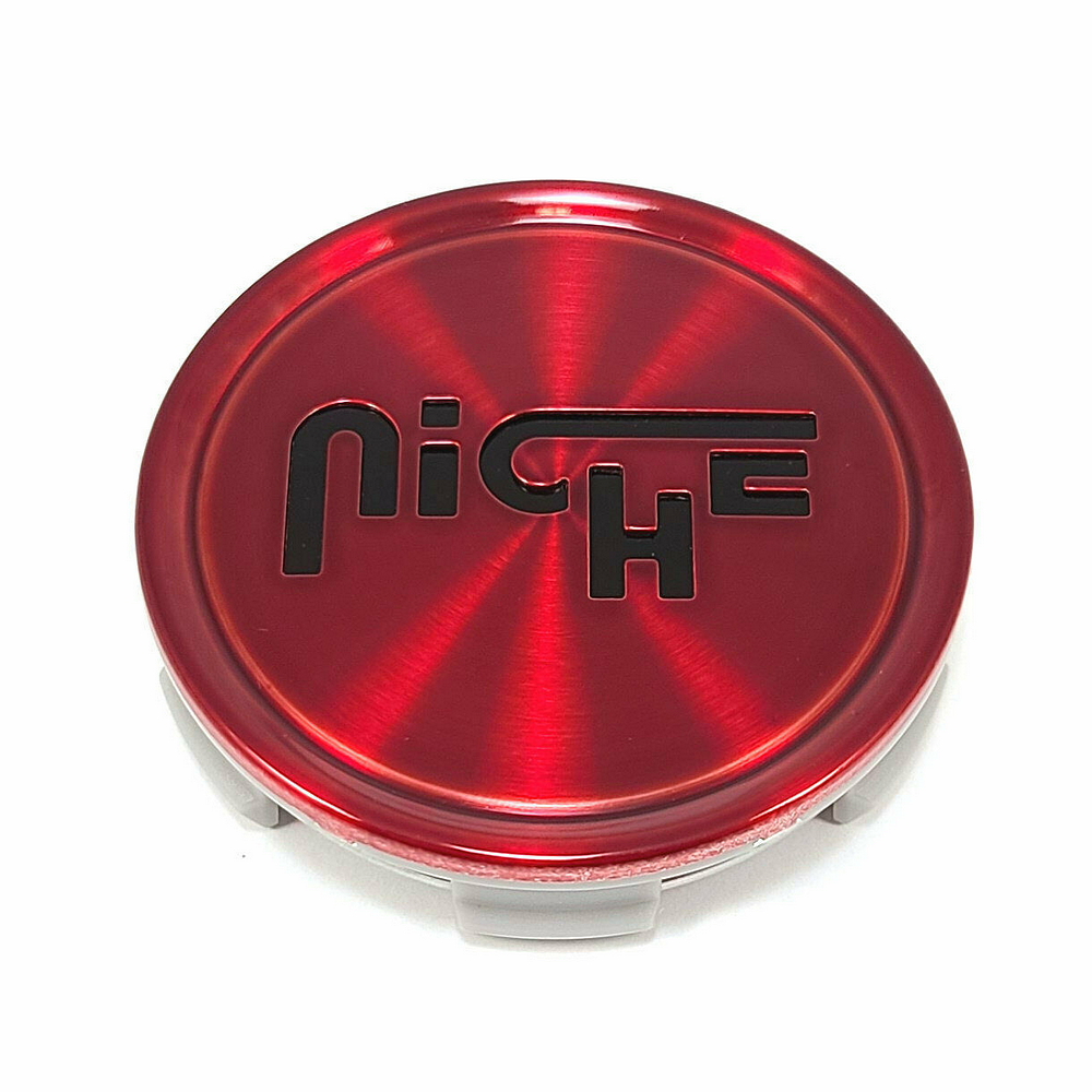 Niche 1PC - NICHE 2.70"FLAT CAP-GL-RED LOGO IN BLK