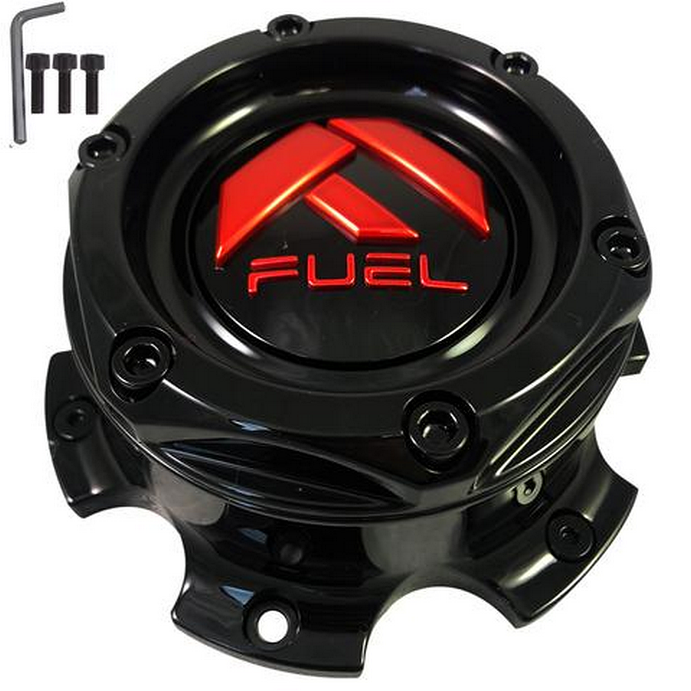 Fuel 1PC - FUEL DUALLY CAP FRONT G-BLK RDLOGO 17/82