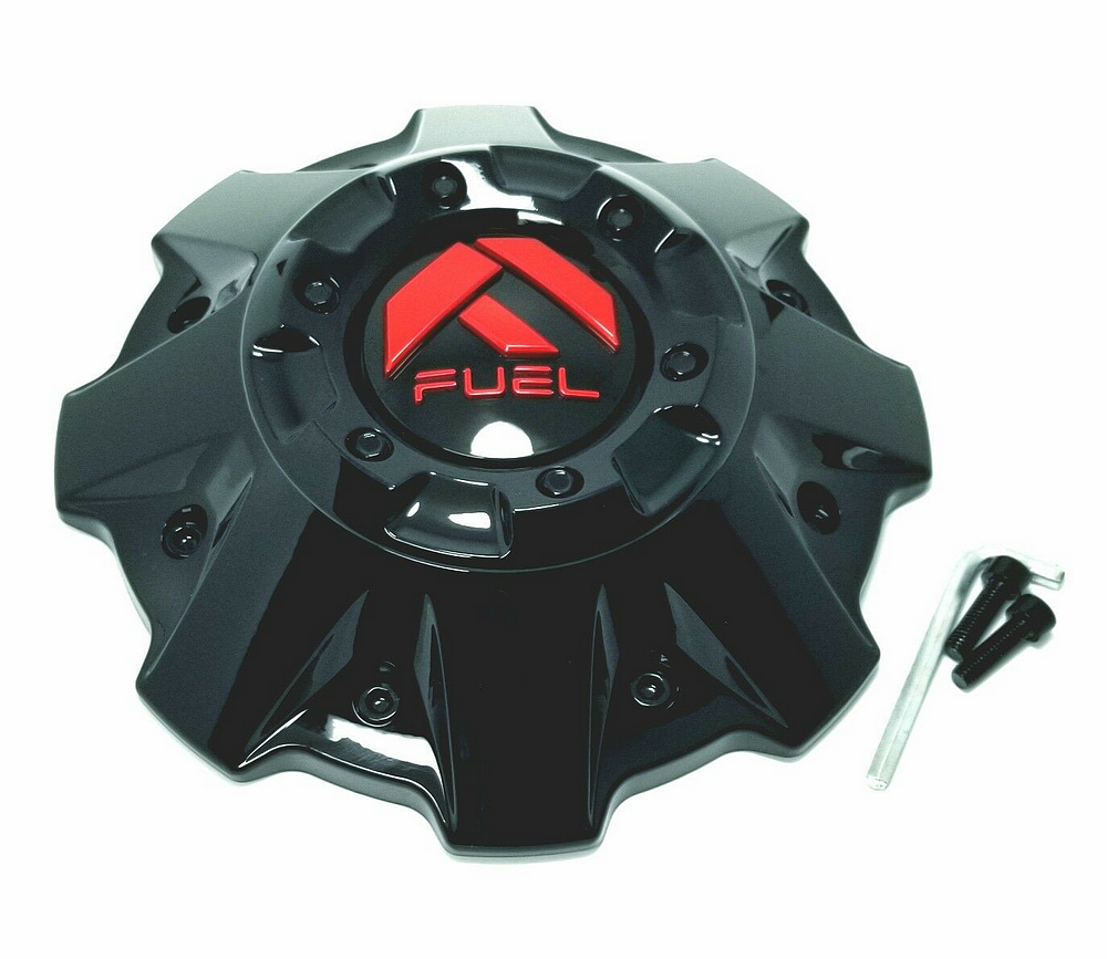 Fuel 1PC - FUEL DUALLY CAP - FRONT G-BLK RED LOGO
