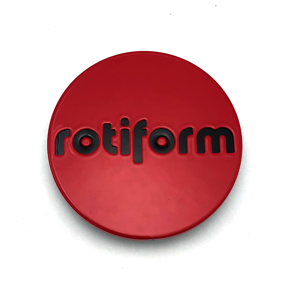 Rotiform - ROTIFORM 2.36"SNAP IN CAP-RED W/BLK LOGO