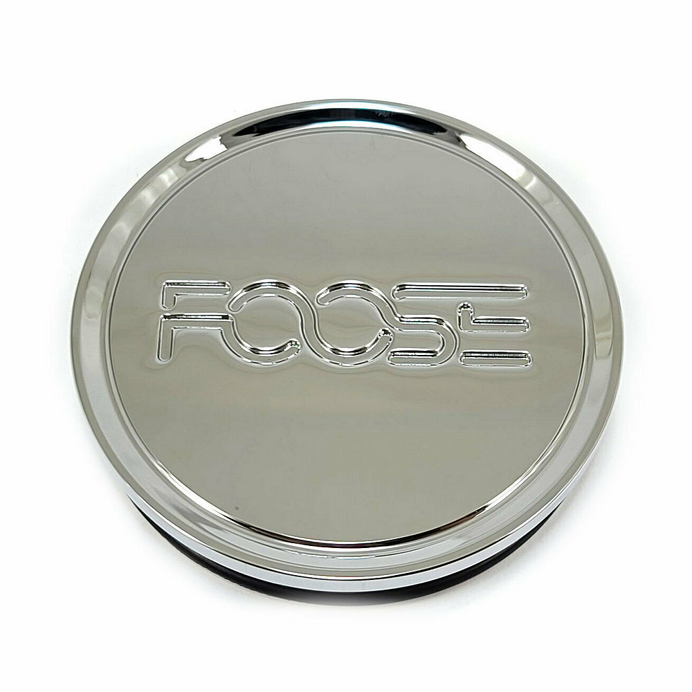 Foose 1PC - FOOSE 2.95" FLAT CAP-CHROME