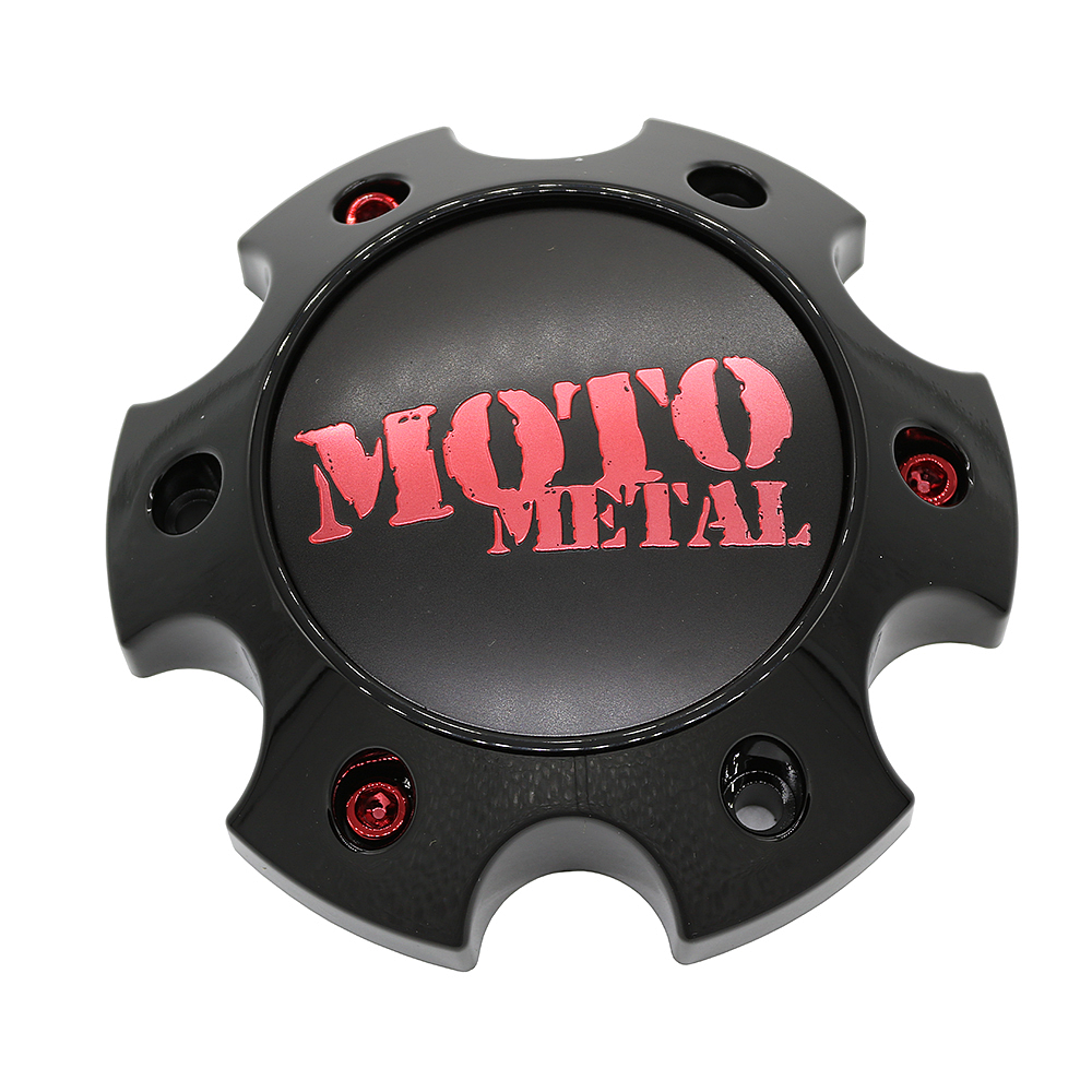 Moto Metal - MOTO CAP 6X135 SG-BLACK RED TINT