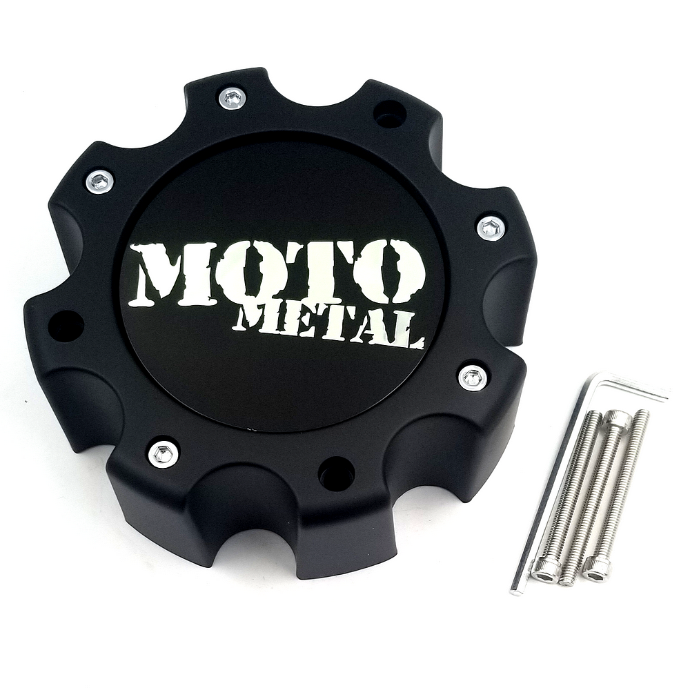 Moto Metal - MOTO METAL CAP SG-BLACK 8 LUG