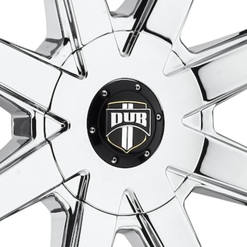 DUB 1PC - DUB PUSH CAP-POWDER CHROME
