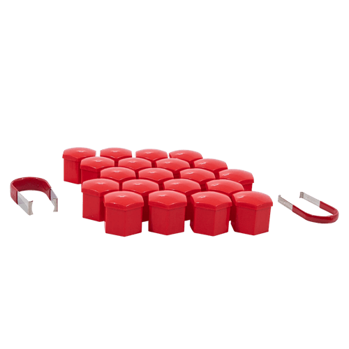 Gorilla Automotive - 21MM HEX CAP SET RED CLAM