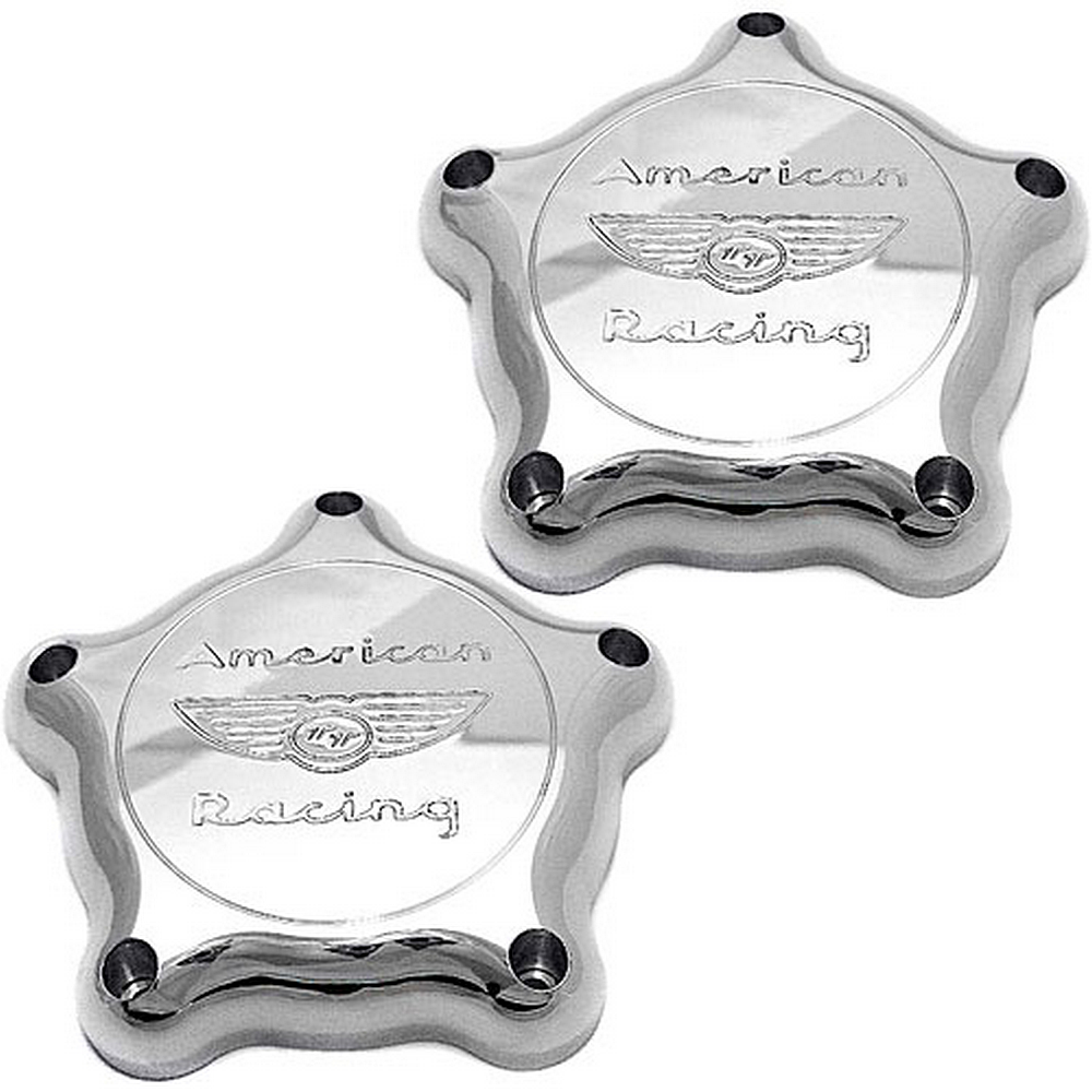 American Racing Vintage - AR CAP BONNEVILLE FLAT TT CHROME PAIR