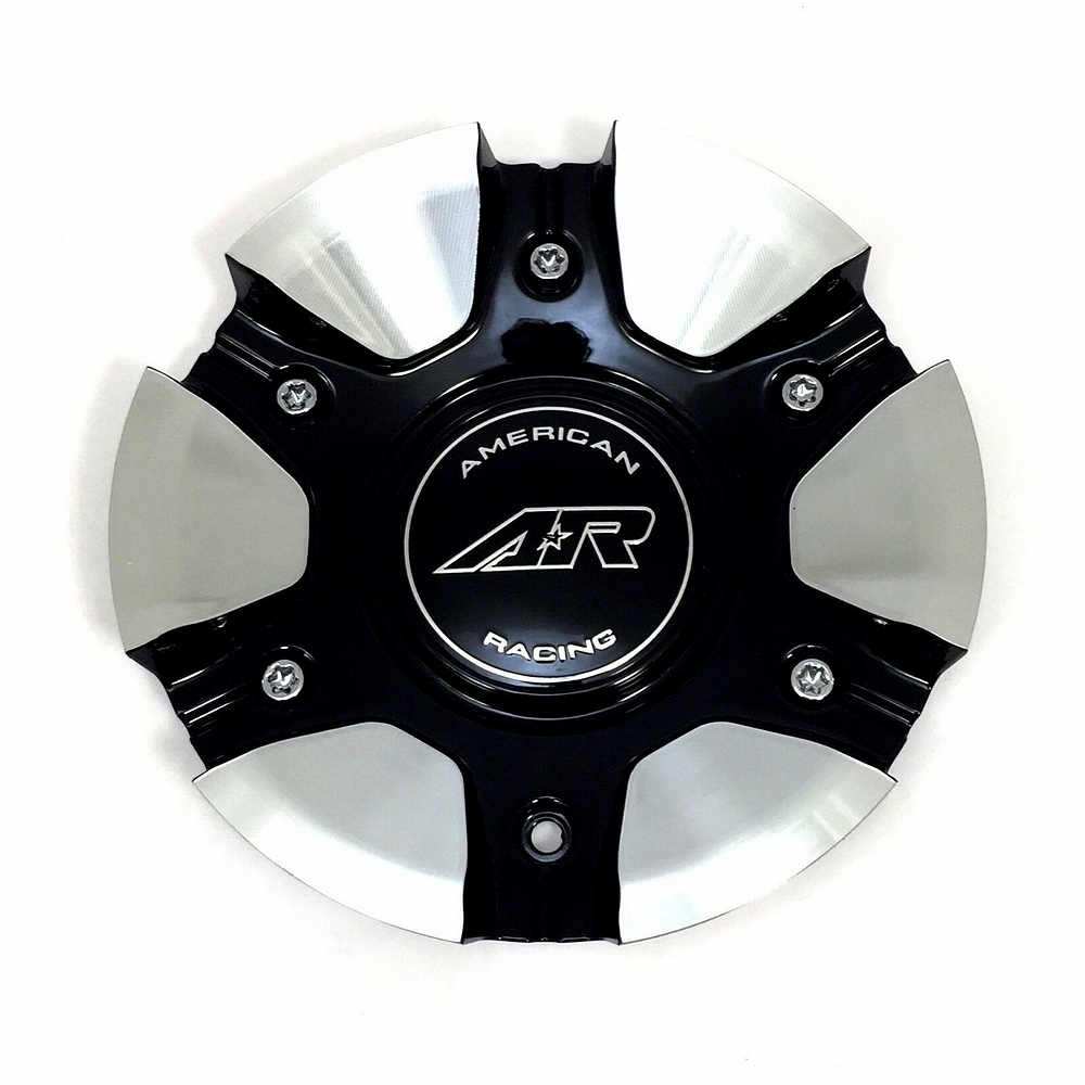 American Racing - AR 894 GLOSS BLACK MACHINED METAL CAP