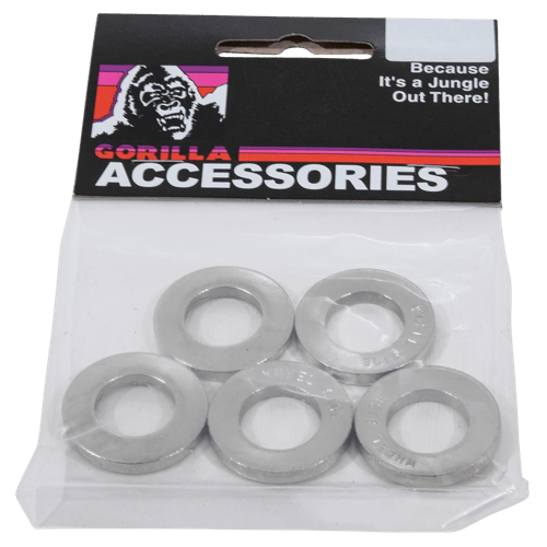 Gorilla Automotive - WASHER CRAGAR CENTER CHR 5-PK BAG
