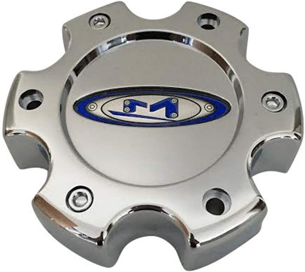 Moto Metal - MO951 CAP BLK 6X135 +18 - BLUE OVAL LOGO