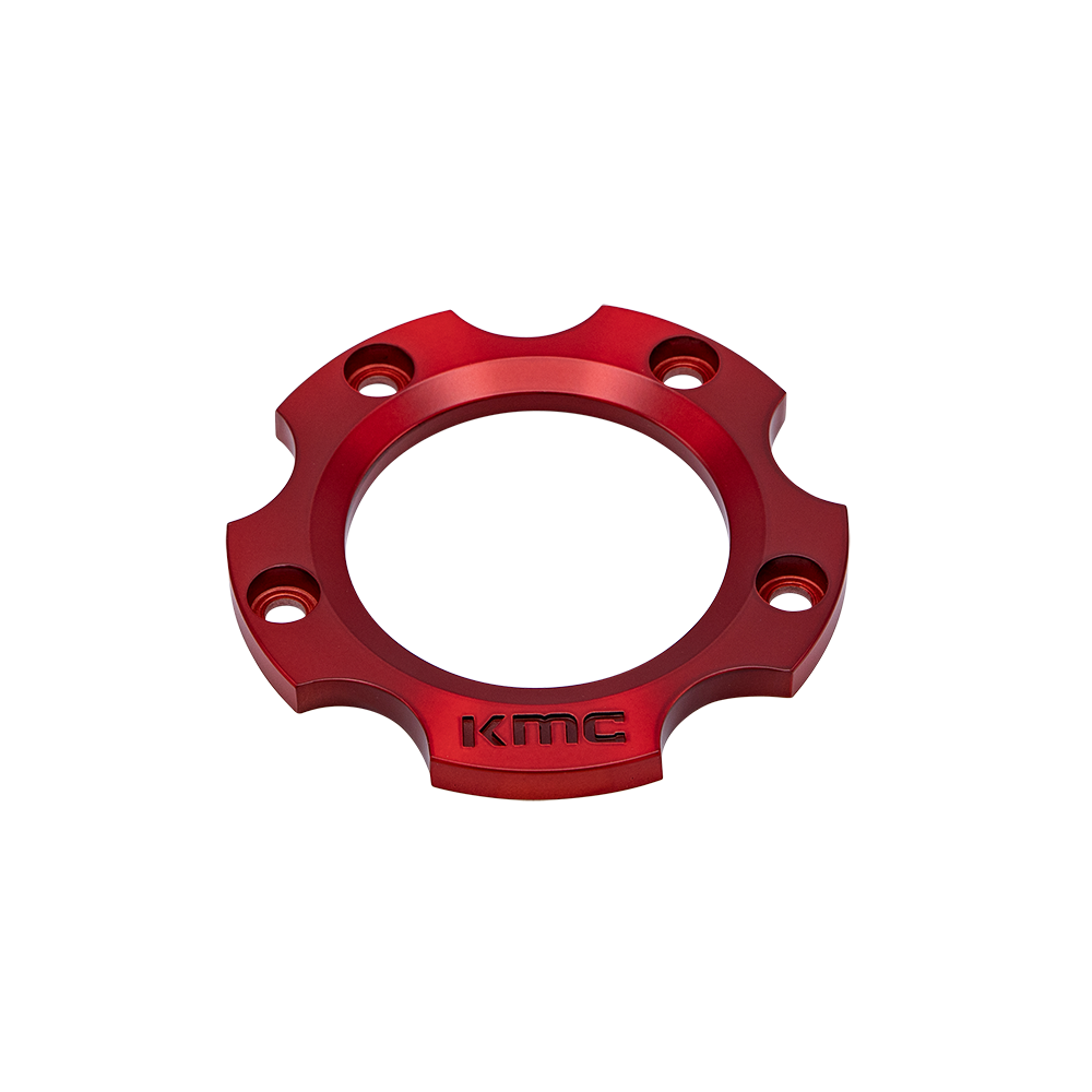 KMC Powersports - KS CAP RING 5X4.5 - ANODIZED RED