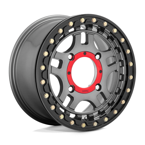 RECON UTV BL 15X7 4X137 G-MTL BLK-RG +38