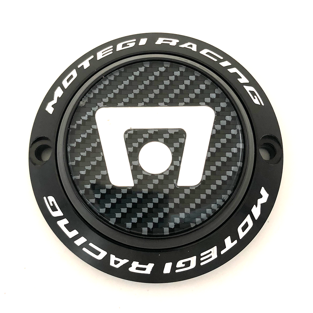 Motegi - MRCAP STYLE 1A BLK CENTER CARBON LOGO OW