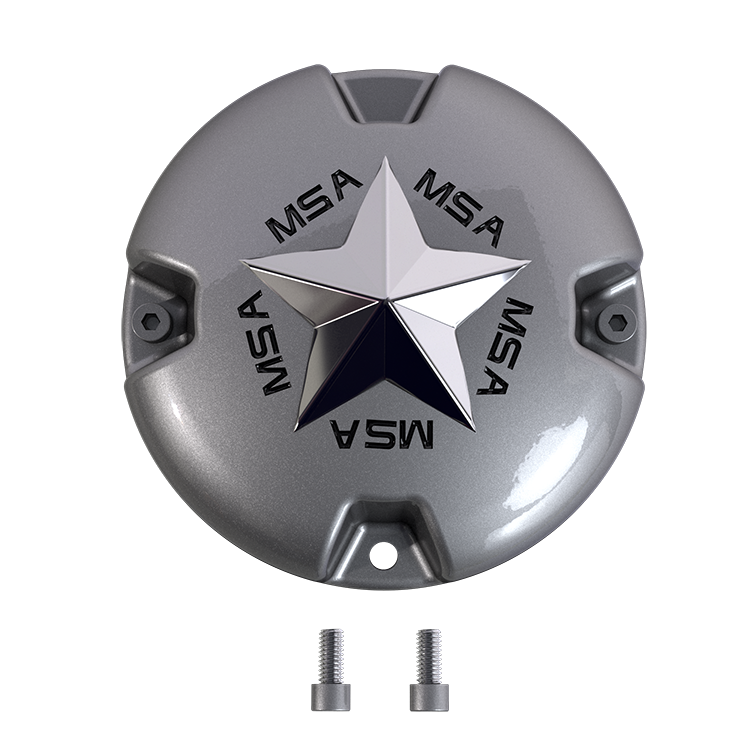 MSA Offroad Wheels - MSA STAR CAP - BOLTON CHR STAR - SILVER