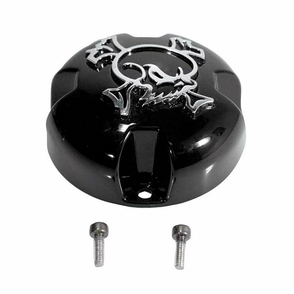 MSA Offroad Wheels - SKULL BOLTON CAP CHR SKULL - GLSS BLK