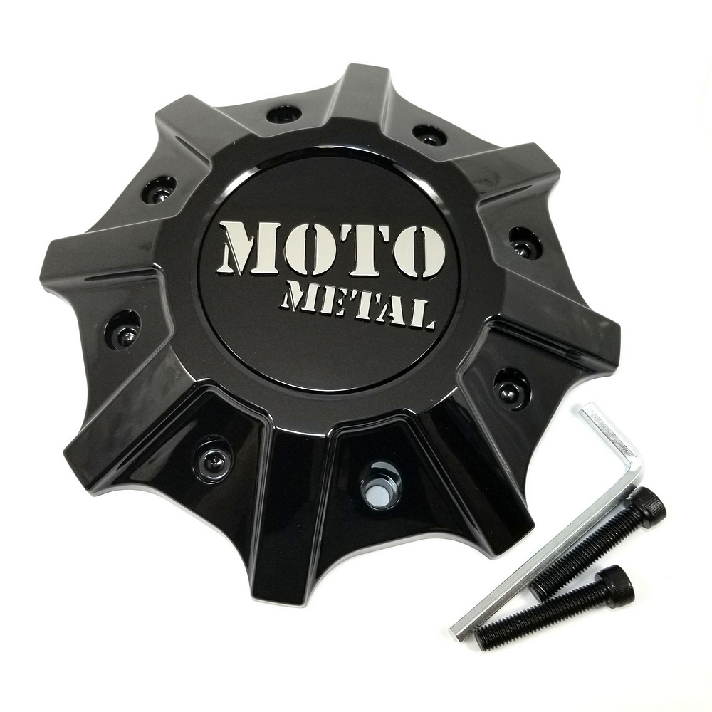 Moto Metal - MOTO CAP (20X9 +18 ONLY) - GLOSS BLACK