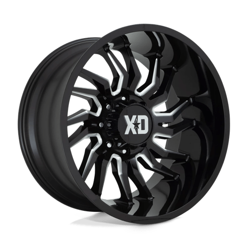 XD858 22X10 8X6.5 GLOSS BLACK MILL -18MM