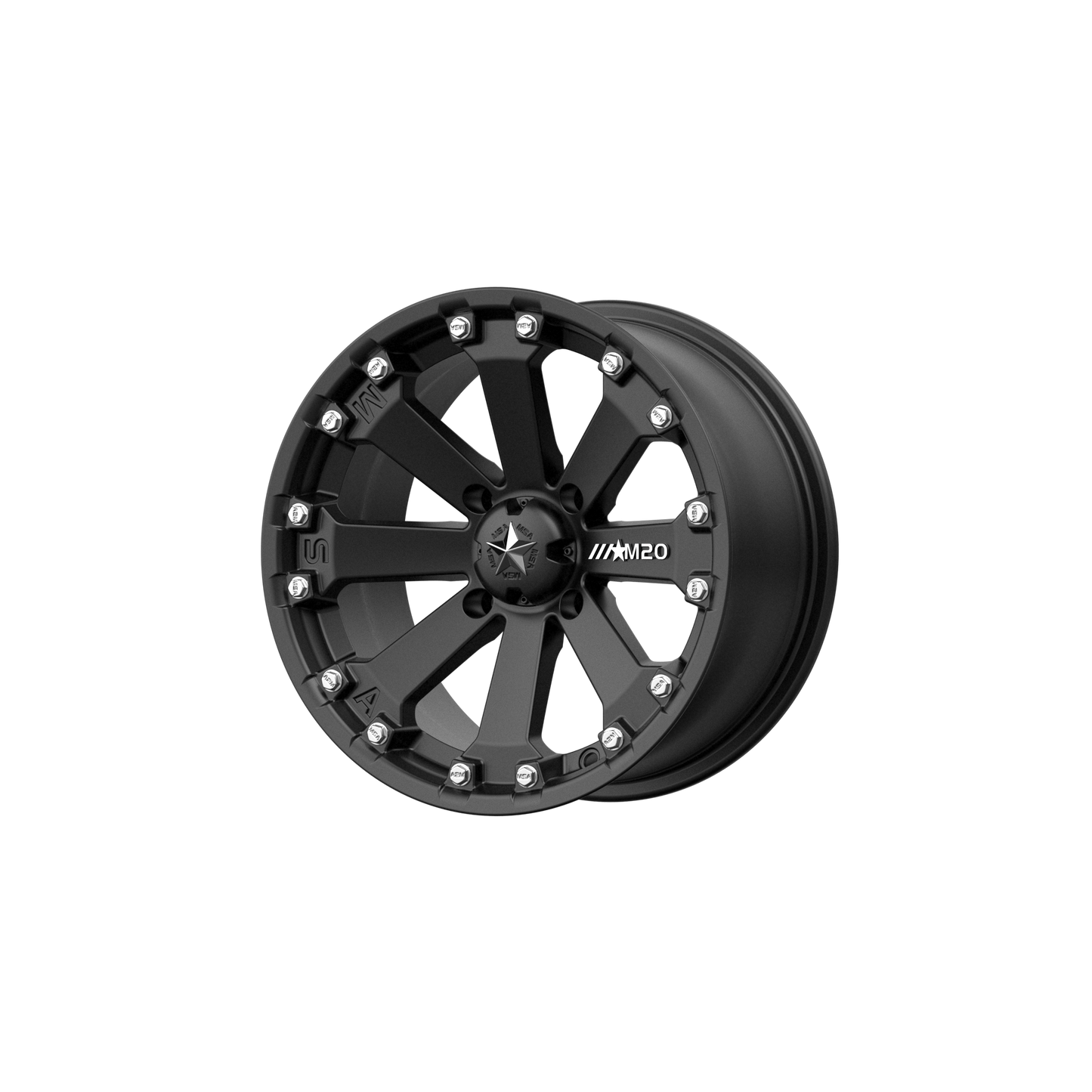 KORE UTV 14X7 4X110 MATTE BLACK -52MM
