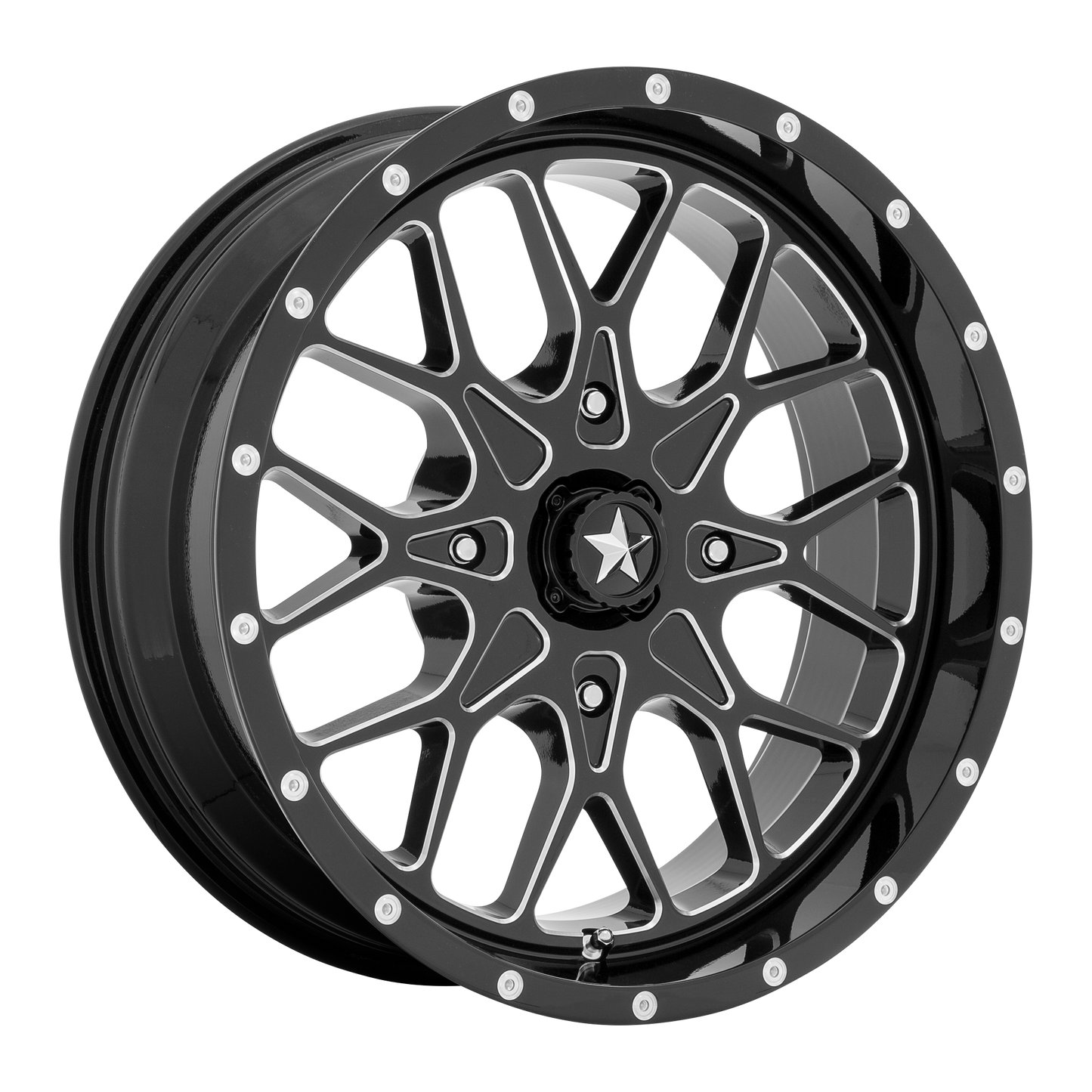 PORTAL UTV 16X7 4X156 115 G-BLK-MILL +10