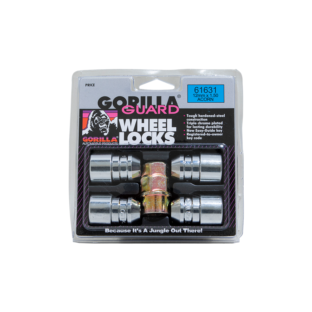 Gorilla Automotive - GORILLA GUARD ACORN 12-1.50 CHR CLAM