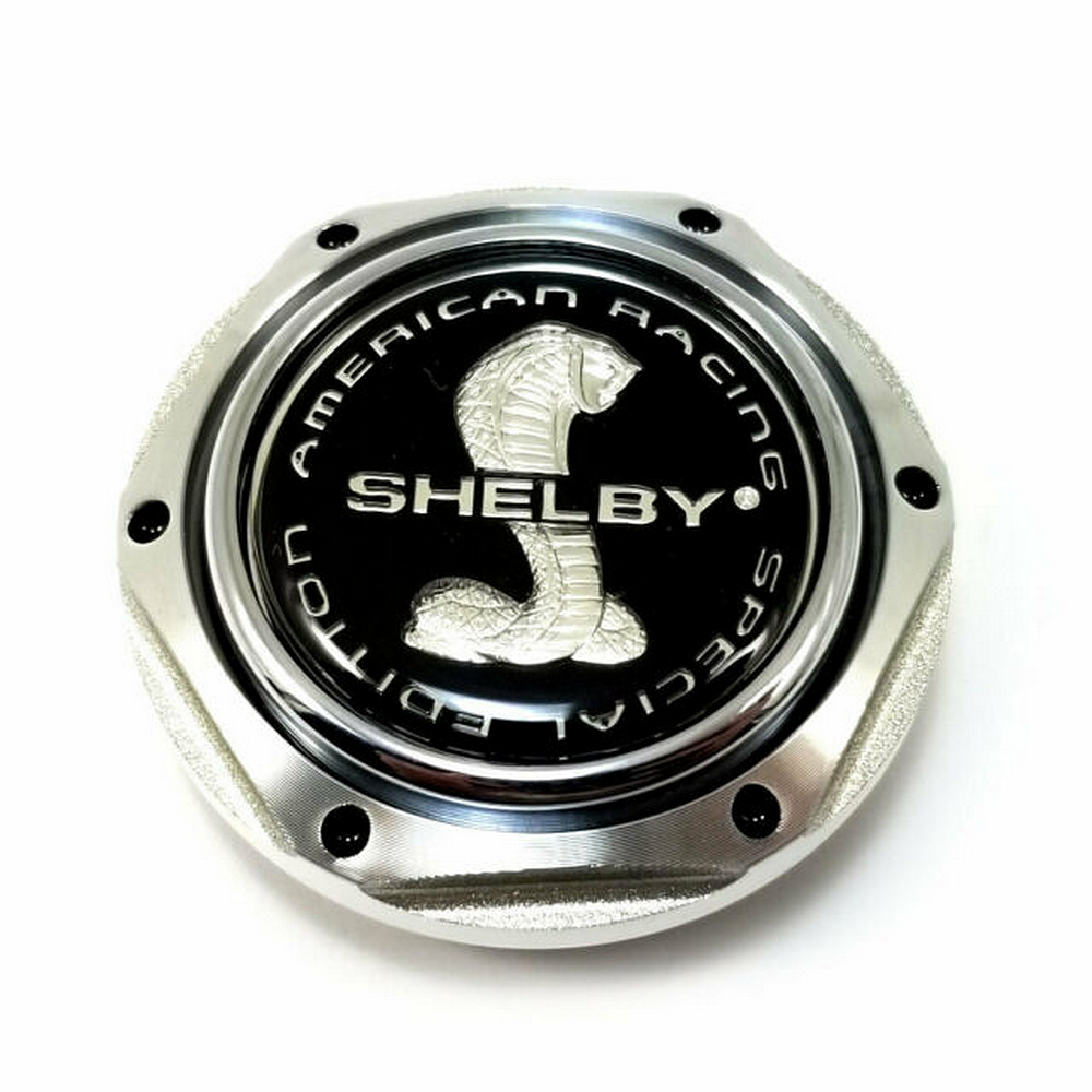 American Racing - AR CAP ALUMINUM  HEX FLAT W/SHELBY LOGO