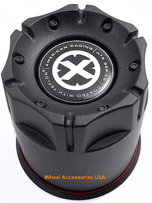 American Racing - AR CAP 3.27'' T-BLK PUSH THRU PLASTIC