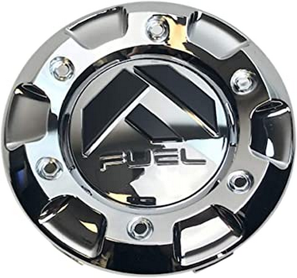 Fuel 1PC - FUEL CHROME 6 LUG CAP-SHORT (1.35")