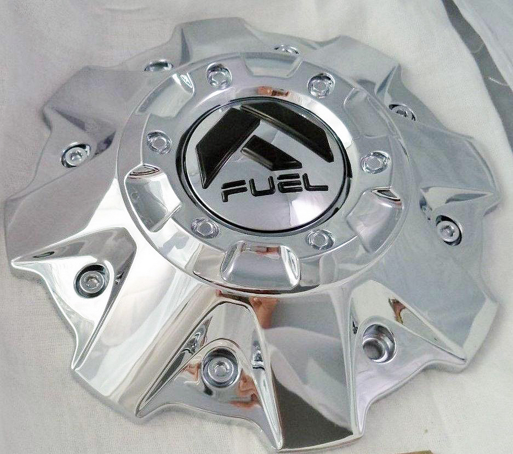 Fuel 1PC - FUEL 5/6 LUG CHROME CAP (FLAT BOTTOM)