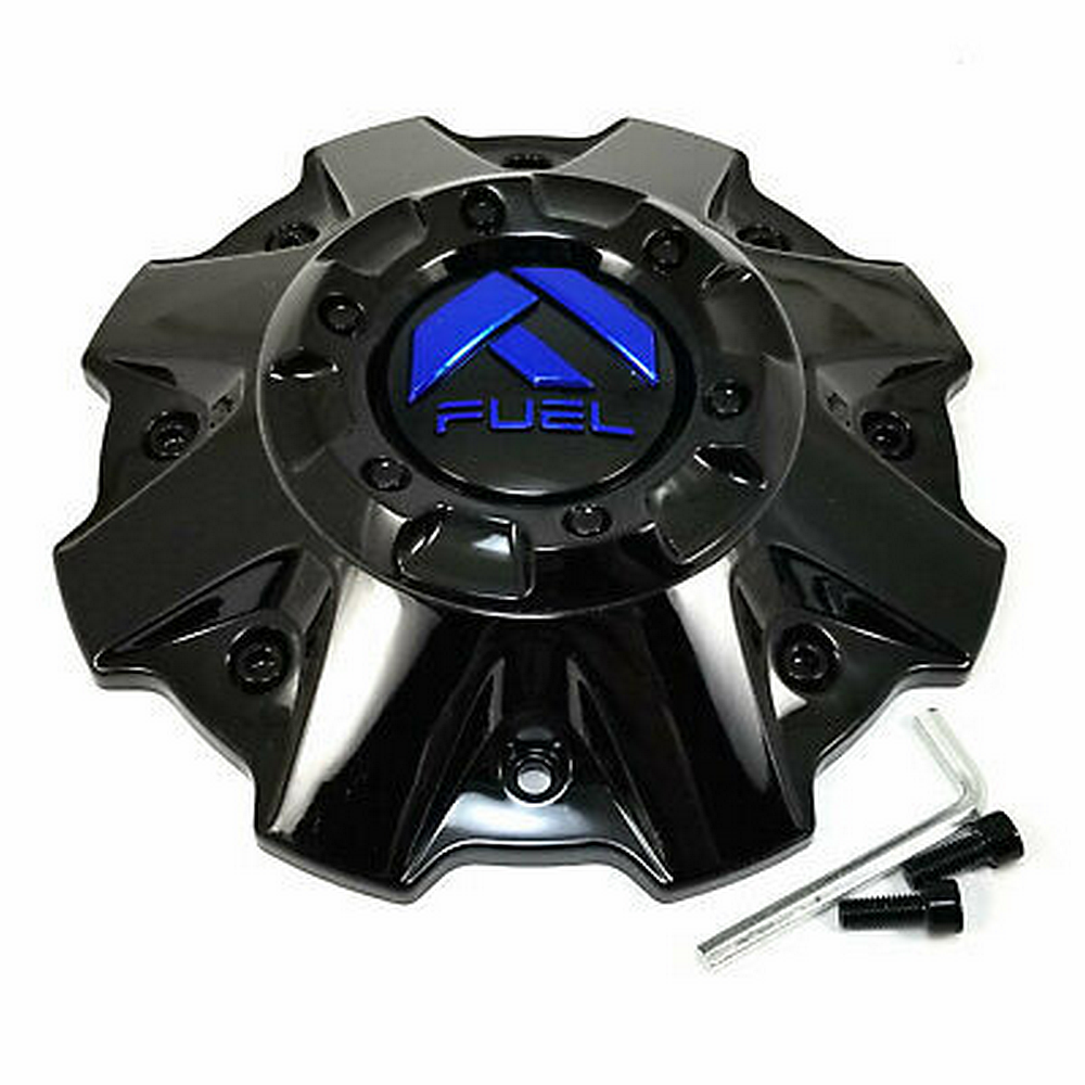 Fuel 1PC - FUEL GL-BLK BLUE LOGO CAP (FLAT)