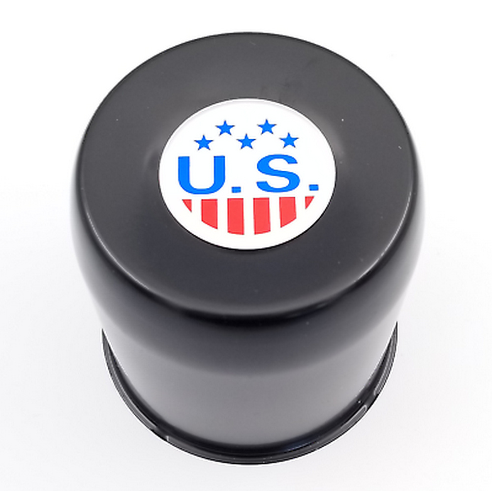 US Mag 1PC - CAP PUSH THRU BLACK 4.25 (HC202BC)