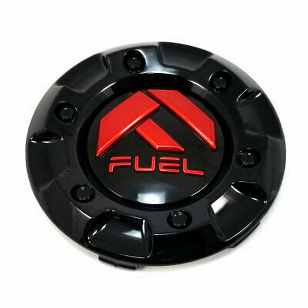 Fuel 1PC - FUEL 8 BAR SHORT CAP-GL-BLK RED LOGO