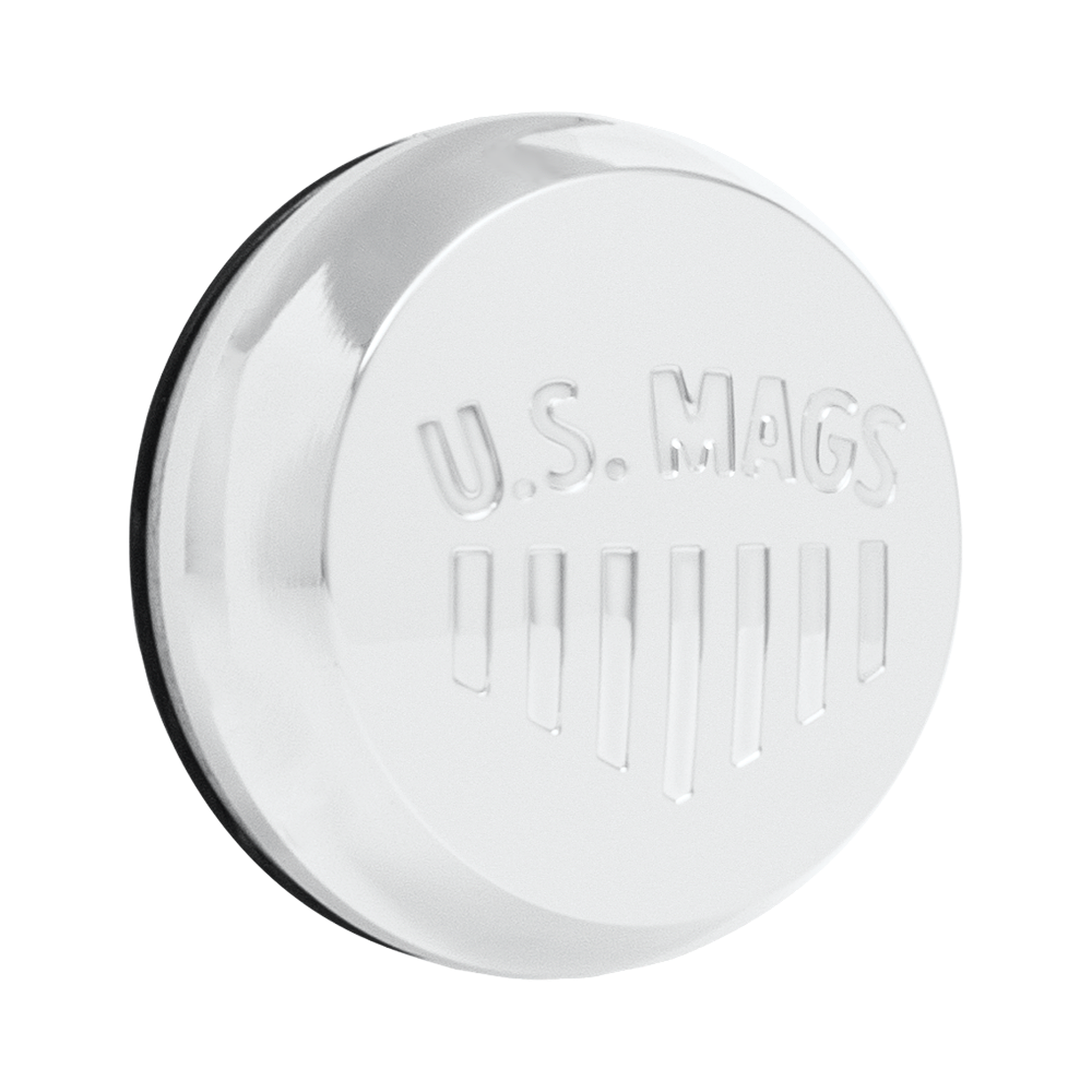 DUB 1PC - DOME .9" US MAGS NWLOGO 3" ORING CAP POL