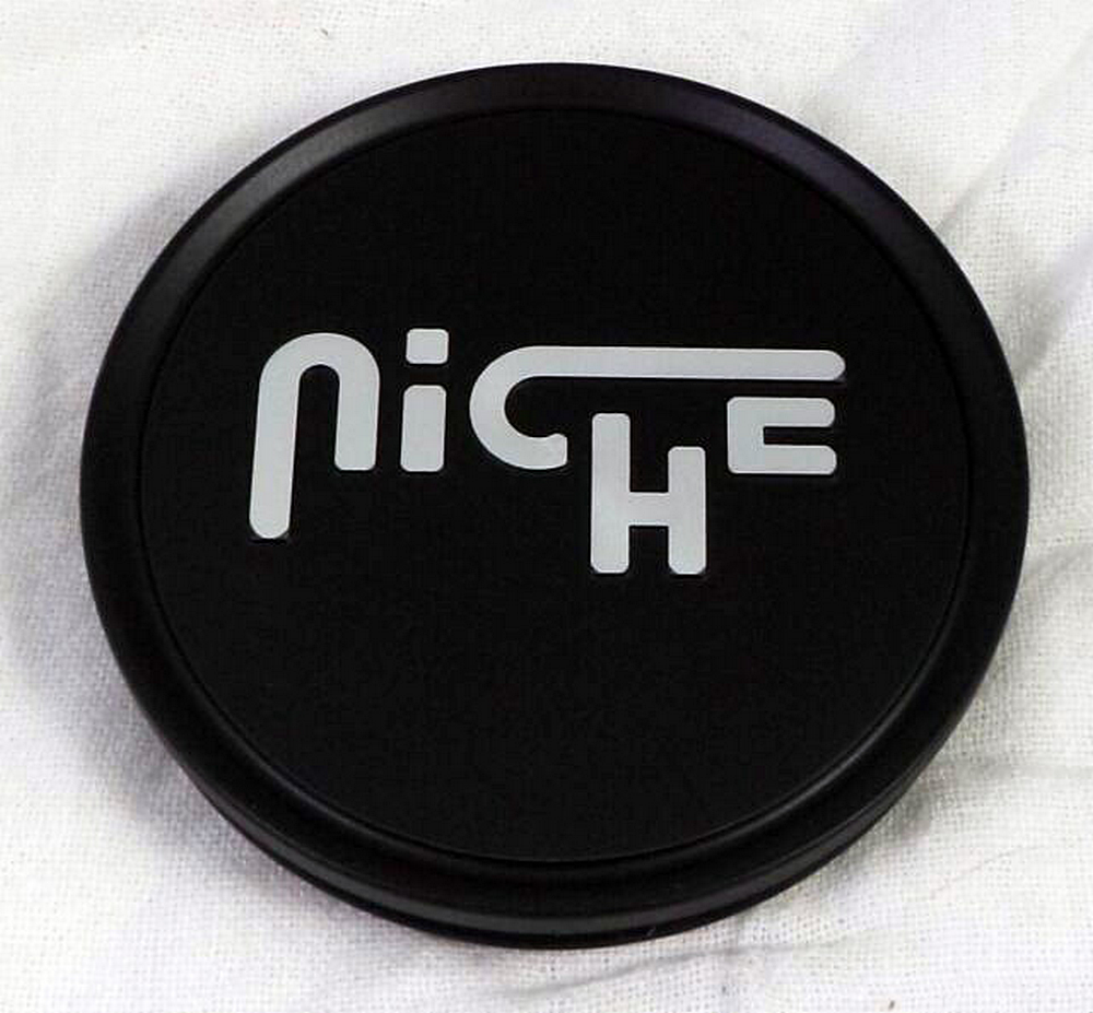 Niche 1PC - FLAT NICHE 3"O-RING CAP-FLT-BLK/CHR LOGO