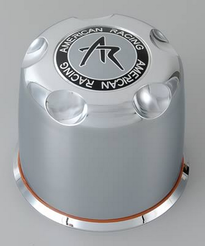American Racing - AR CAP 5.15'' SILVER PUSH THRU 5 SCALLOP