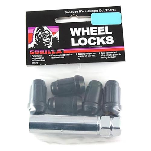 Gorilla Automotive - SD LOCK ACORN 1/2 BLK 5PK BAG