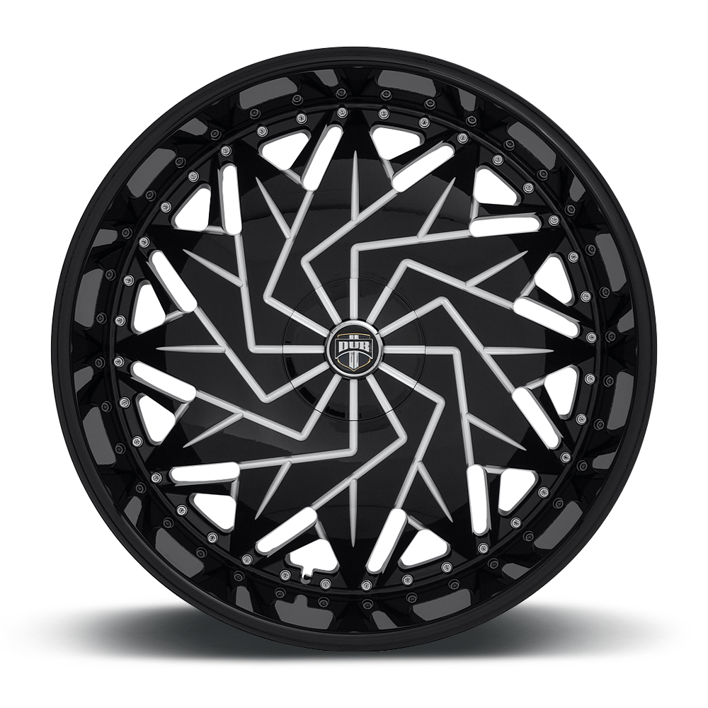 DUB 1PC - DUB DAZR CAP-GLOSS BLK MIL