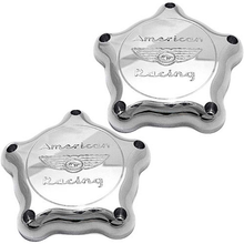 American Racing Vintage - AR CAP BONNEVILLE FLAT TT CHROME PAIR