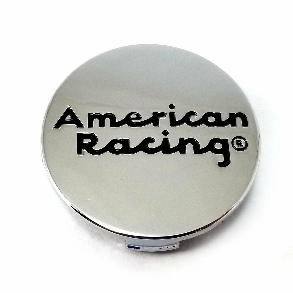 American Racing - AR CAP STYLE C CHROME SNAP IN AR LOGO
