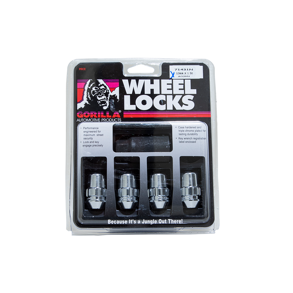 Gorilla Automotive - GOR LOCK ACORN 12-1.50 CHR 3/4" HEX CLM
