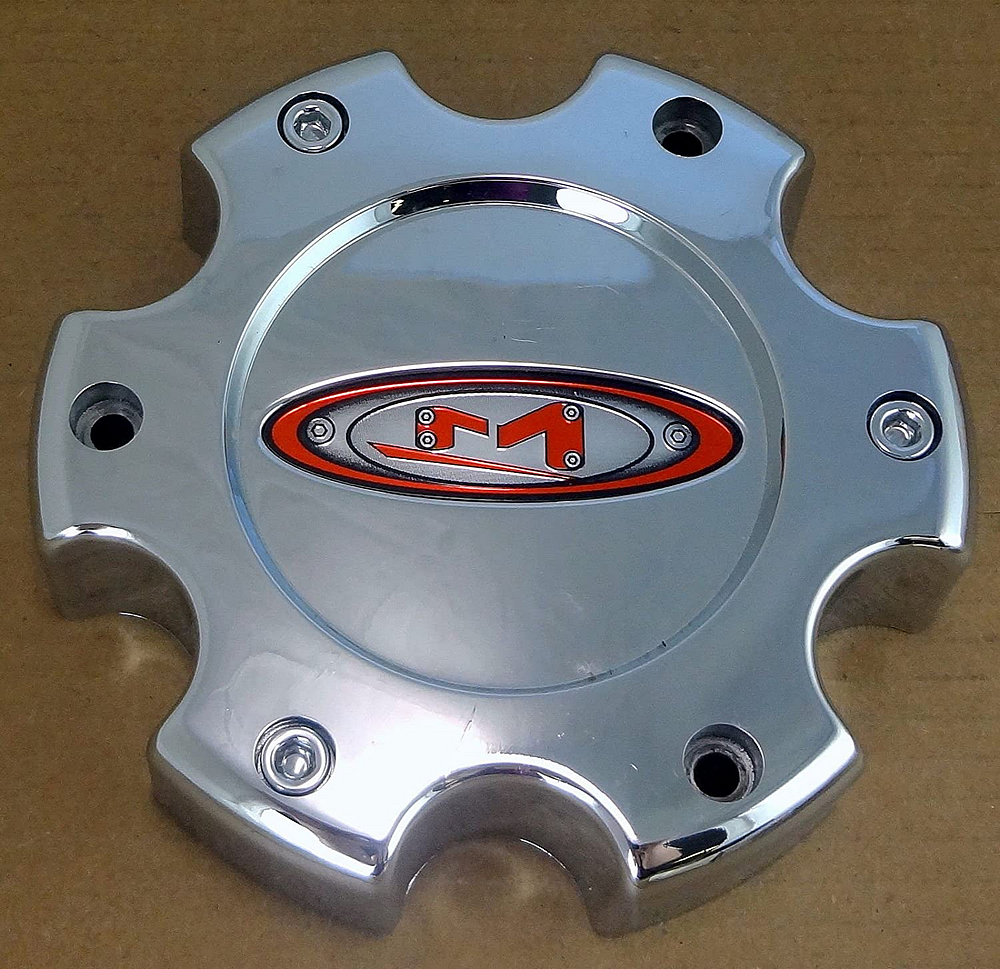 Moto Metal - MO955/956 CAP CHR 6X5.5 - RED OVAL LOGO