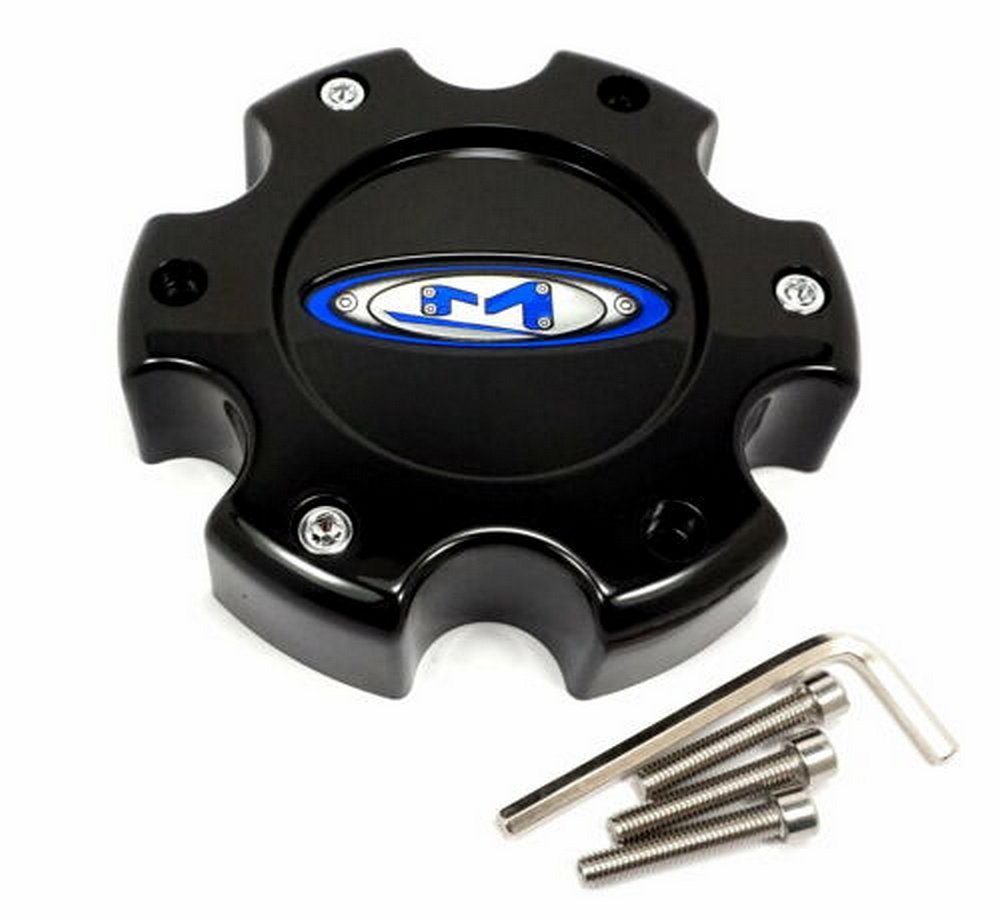 Moto Metal - MO951 CAP BLK 6X5.5 +18 - BLUE OVAL LOGO