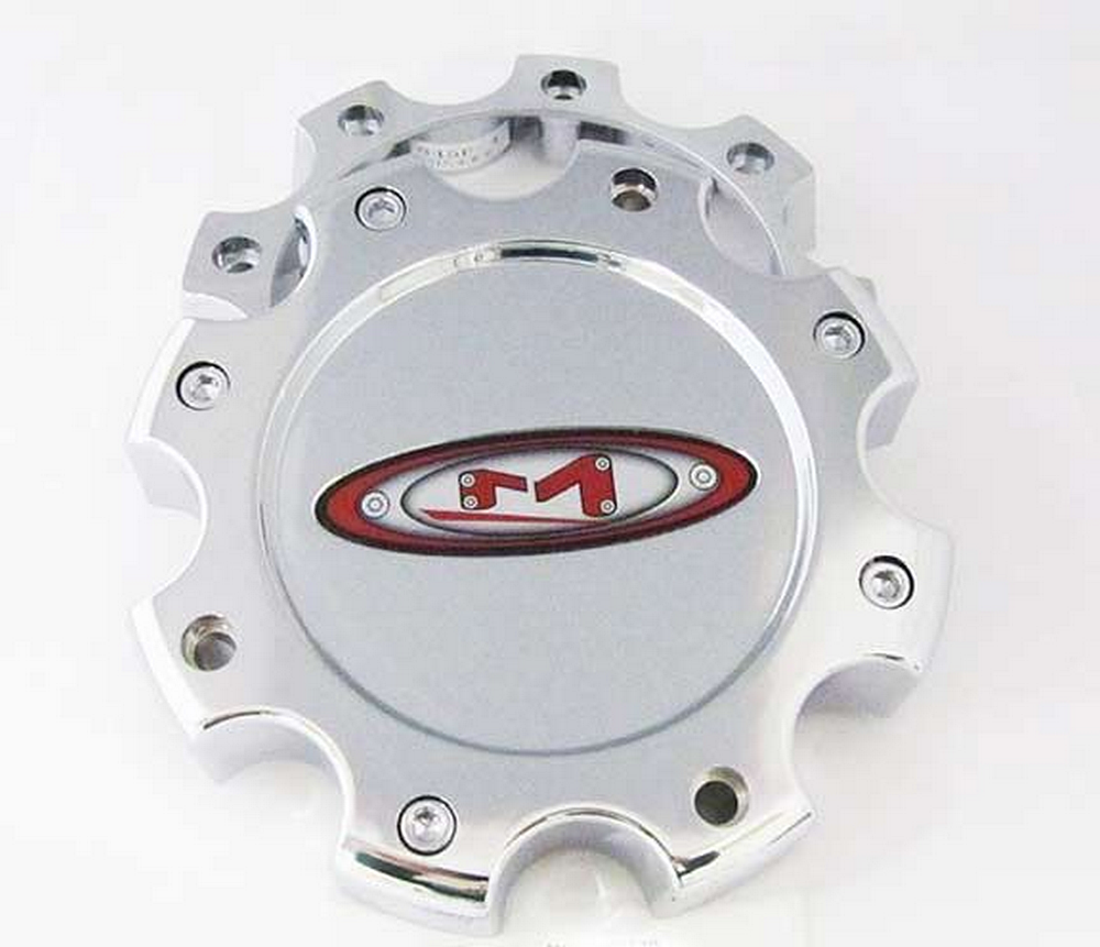 Moto Metal - MO955/956 CAP CHR SHRT 8LUG - RED O LOGO