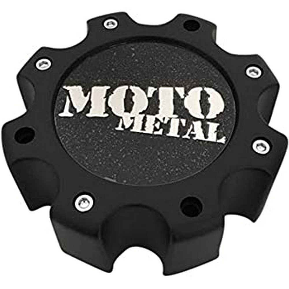Moto Metal - MOTO CAP MATTE BLACK 8 LUG - NEW LOGO