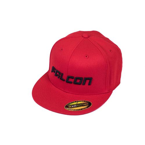 Falcon Shocks - FLAT VISOR HAT - RED/BLACK - LG/XL
