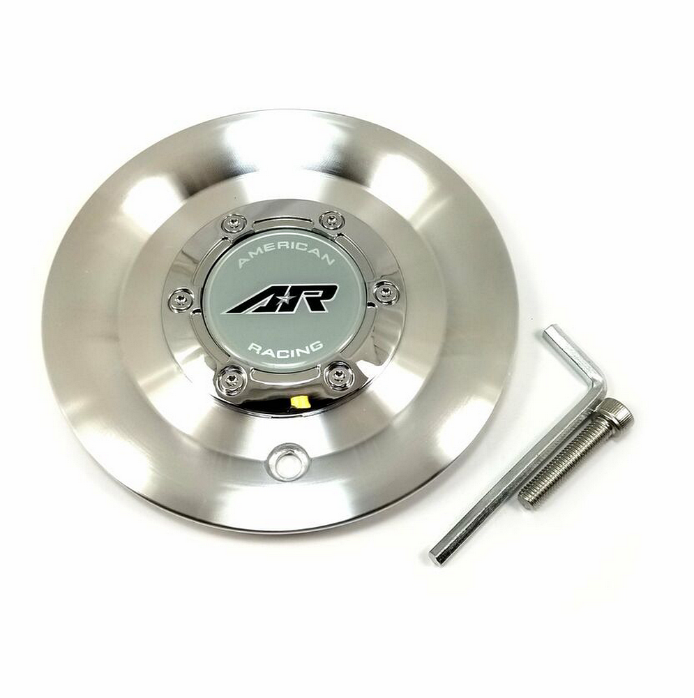 American Racing - AR AR95T CAP MACHINED W/ CHROME CENTER