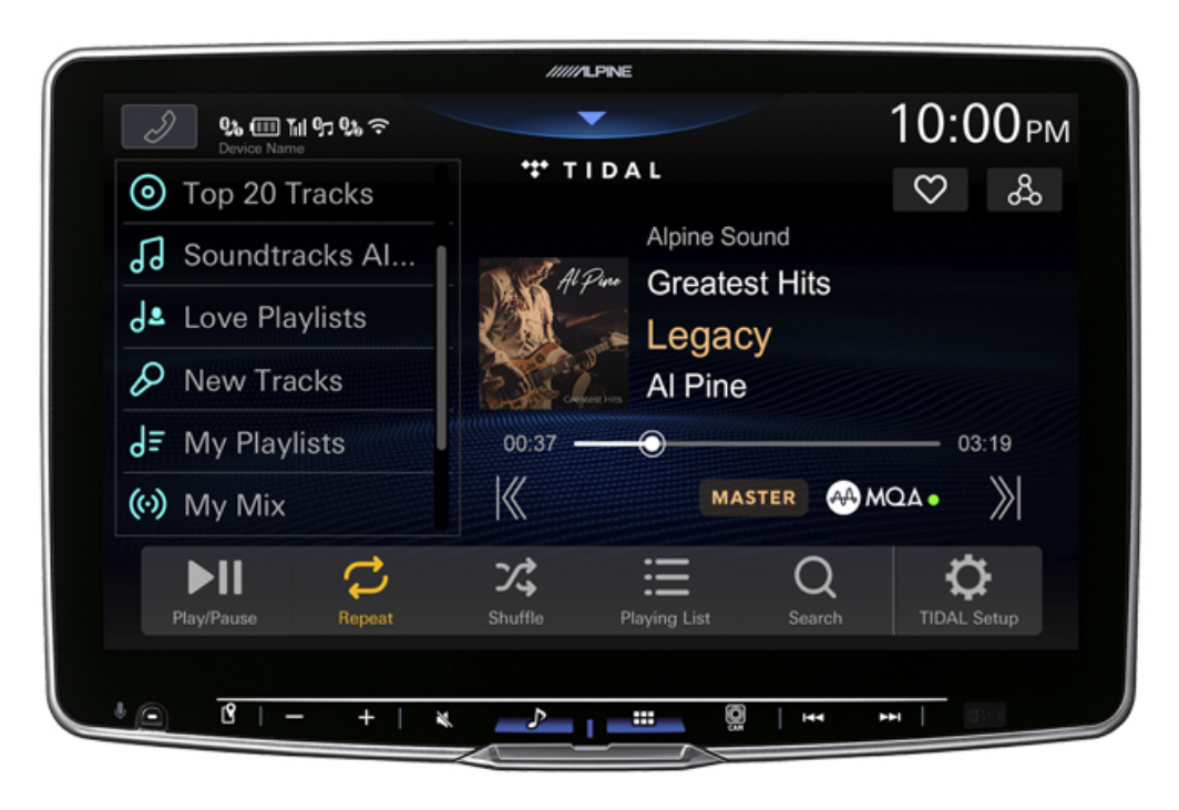 Alpine Halo11 Digital Multimedia Receiver with 11-inch HD Display and Hi-Res Audio Playback